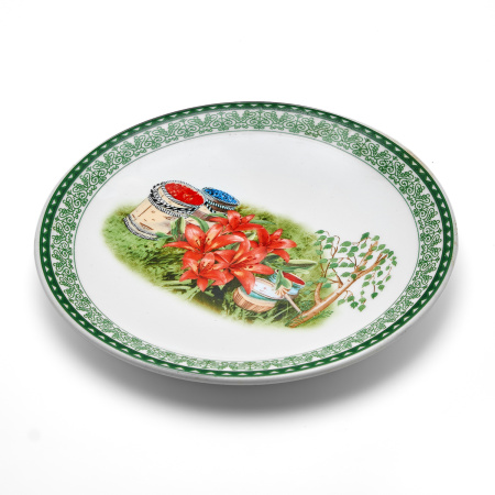 Масленка круглая "Лилии с ягодами" Масленка круглая "Лилии с ягодами"